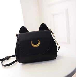 Sailor Moon 20° anniversario borsa luna limite pelle nera - Foto 1 di 1