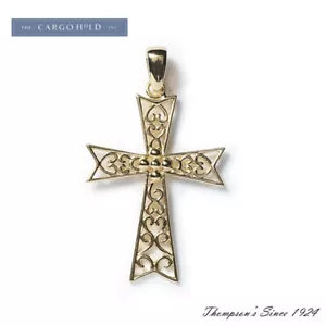 Southern Gates Abbey Gate Cross Gold Plated Pendant Sunset Collection P929GP - Picture 1 of 1