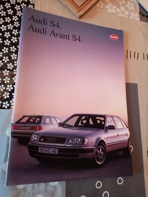 BROCHURE ITALIAN VERSION AUTO VINTAGE ANNI '80 '90 AUDI 80 AVANT S4 - Immagine 1 di 3