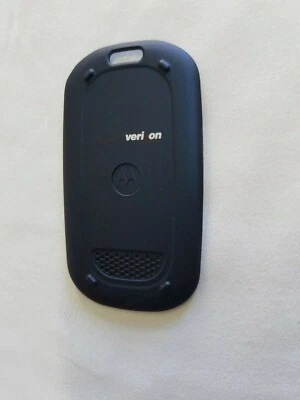 Cubierta de puerta trasera de batería azul para teléfono Verizon W315 Motorola abatible vintage Foto 1 de 2