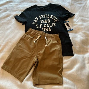 Gap Athletic Boys Size 10/12 T- Shirt And Short Set New! - Picture 1 of 12
