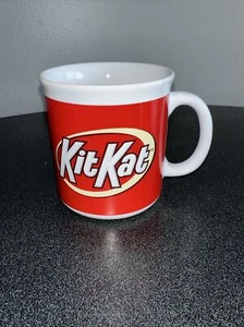 NUEVA taza de café Kit-Kat 11 oz de Galerie - Hershey Candy Co. roja sobre blanca - Imagen 1 de 5