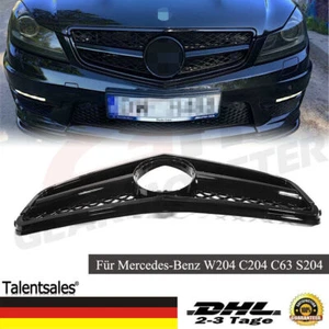 Grill Sport Kühlergrill Für Mercedes-Benz W204 C204 C63 S204 Coupe Glanz Schwarz - Afbeelding 1 van 20
