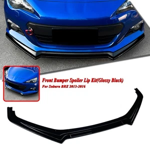Front Bumper Spoiler Splitter Lip Body Kit For Subaru BRZ 2013-2016 Black - Picture 1 of 10