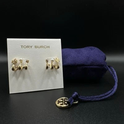 Tory Burch Kira Pearl  Multi Hoop Earrings | Giftable, New | Full Packaging - Image 1 of 3