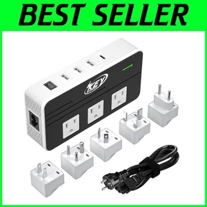 230W Step Down Voltage Converter & International Travel Adapter with USB-C Power - Picture 1 of 10