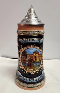 SCHMITT & SOHN Keramik Germany DEUTSCHLAND Bierstein Handarbeit Gold handbemalt - Bild 1 von 11