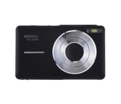 Vivitar Popsnap Compact Slim Digital Camera 16X Zoom 1080p Built-in Flash Black - Image 1 of 4