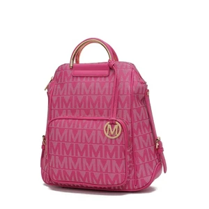 MKF Collection Signature Women Backpack Vegan Leather Travel Bag Top-Handle F... - Picture 1 of 7