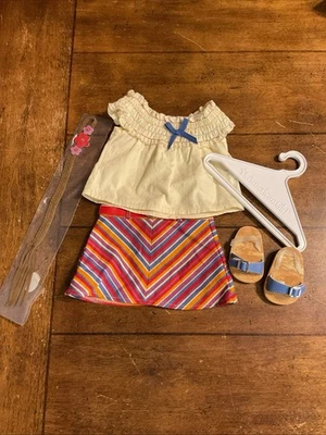 American Girl Doll Julie Summer Skirt Set RETIRED Adult Collector HTF Complete - Image 1 of 4