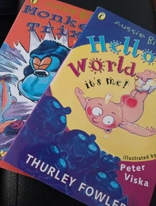 Aussie Bites Monkey Trix And Hello World Its Me Paperback - Picture 1 of 3