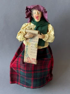 Weihnachtslieder Figur Buyers Choice Ltd Style Dame Frau Puppe Vintage - Bild 1 von 1