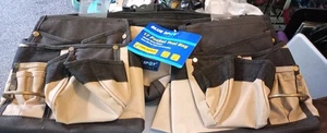 Blue Spot Tool Belt 17 pocket Double nylon coated extra strong hook+loop belt - Picture 1 of 13