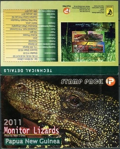 Papua New Guinea 2011. Monitor Lizards 2011 (MNH OG **) StampPack - Picture 1 of 2