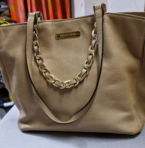 Handtasche von Michael Kors - Leder - Kettentasche - Beige - Bild 1 von 8