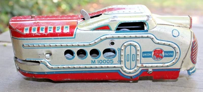 Marx O Gauge M10005 Silver & Red Union Pacific Locomotive Windup RUNS  b2 - Image 1 of 4