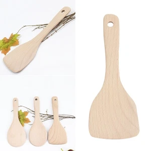 Wooden Rice Paddle Spoon Kitchen Non-Stick Rice Serving Spoon - Picture 1 of 12