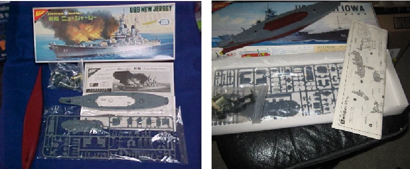 2 KITS DE ACORAZADOS MOTORIZADOS NICHIMO - USS BB61 IOWA & USS BB63 NUEVA CAMISETA MIOB Foto 1 de 1