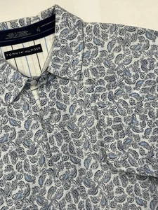 Tommy Hilfiger Polo Shirt Men’s Sz XL Paisley Pattern - Picture 1 of 11