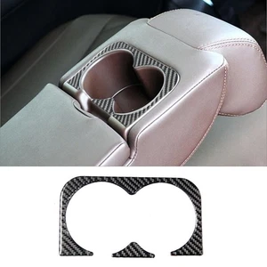 Carbon Fiber Rear Center Cup Holder Cover Trim For Infiniti FX 09-13/QX70 14-17 - Picture 1 of 11