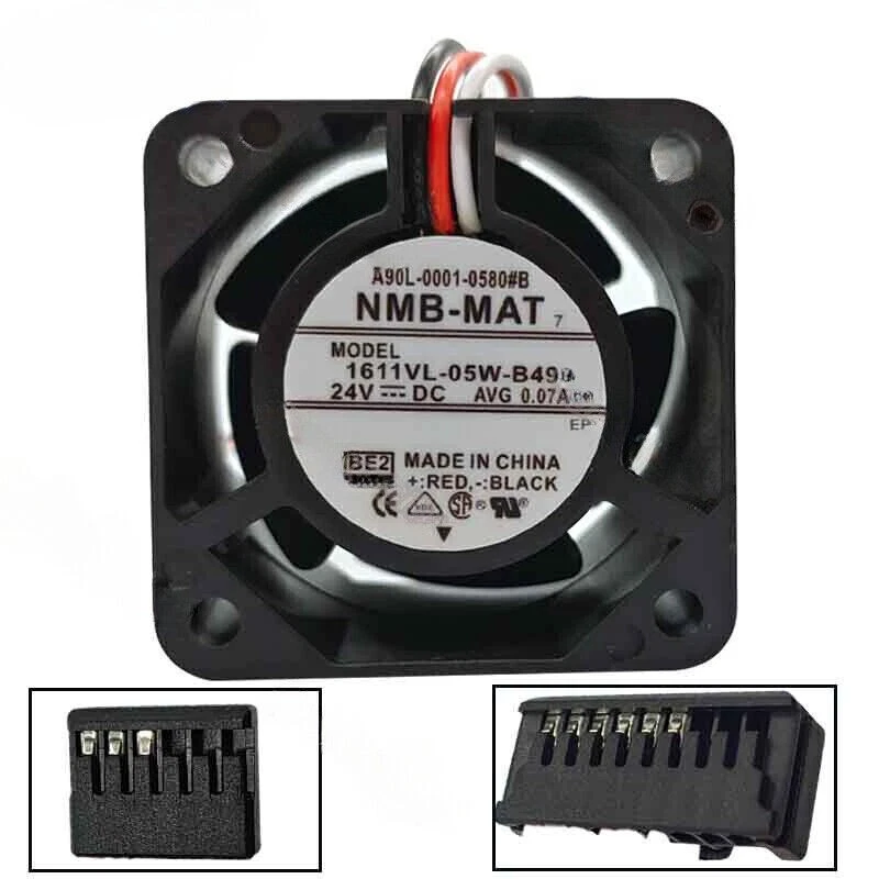 For NMB 1611VL-05W-B49 24V 0.07A 4028 40mm Dual Plug Cooling Fan - Image 1 of 1