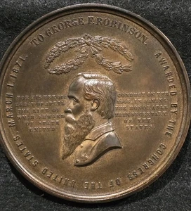 1871 George F. Robinson Medaillon. Top Zustand! Vom Kongress ausgezeichnet - Bild 1 von 13