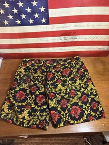 Pantalones Cortos Cactus Man Ricky Singh Para Hombre XL Negro Higher Emotions Flores - Imagen 1 de 4