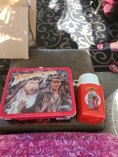 Vintage 1984 Indiana Jones and the Temple of Doom Metal Lunchbox with Thermos