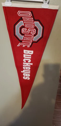 OHIO STATE BUCKEYES  12X30 RETRO NCAA VINTAGE WOOL  PENNANT 3/26/23 Cover