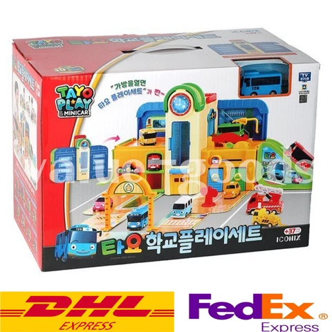 Tayo The Little Bus school play set with Tayo minicar + DHL & Fedex Cover