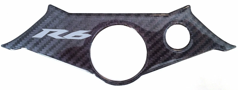 Borde de yugo superior abovedado resina 3D efecto carbono para Yamaha YZF R6 R6S 2003-2004 Foto 1 de 1