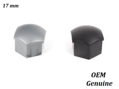 Audi A5 A7 Q3 Q5 Q7 Wheel Bolt Nut Plastic Cap Cover Grey Black 17mm GENUINE - Image 1 of 3