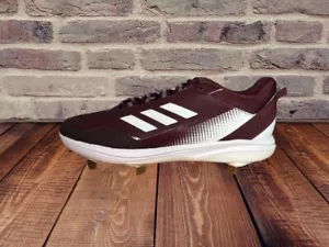 Adidas Icon 7 Mens Size 11.5 Metal Baseball Cleats Burgundy White Maroon FZ1555 - Picture 1 of 7