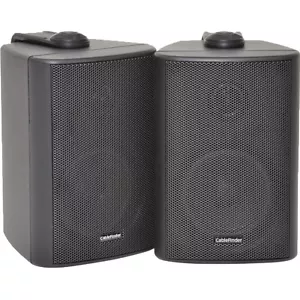 Coppia Altoparlanti HiFi Stereo Compatti 3" 2 Vie 60W 8Ohm Nero Mini Parete ABS - Foto 1 di 12