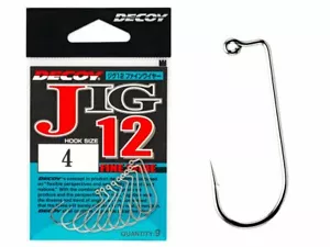 Decoy JIG12 Filo sottile #10 - #2/0 9 pz ganci barbuti per esche ed esche - Foto 1 di 2