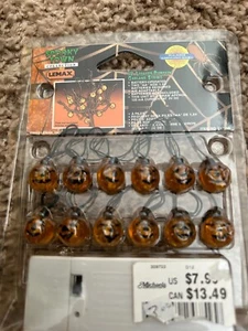 Lemax Spooky Town village accessories 12 lighted pumpkin garland string MIB - Picture 1 of 1