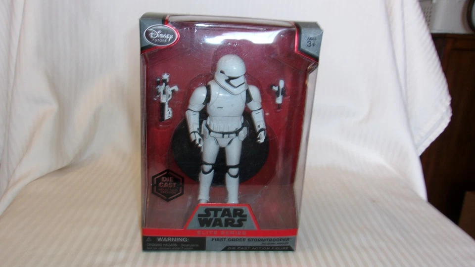 Star Wars First Order Storm Trooper Die Cast Figurine Elite Series 6.25" Tall - Image 1 of 4