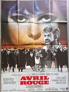 AVRIL ROUGE/CLAUDIA GARDINALE/OLIVER REED/1973/AFFICHE ORIGINALE 120X160 CM/1973 - Picture 1 of 1