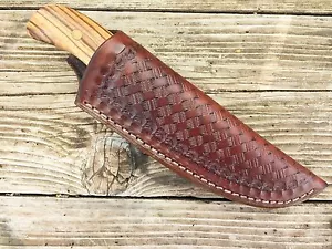 Custom Leder Messerscheide. Große 7" x 2 1/4" mit Öffnung 1 7/8" B1-E - Bild 1 von 4