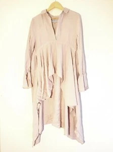 Madison Square Size S Pink Rayon/Polyester H-Low Top Used EC Long Sleeves Belt - Picture 1 of 5