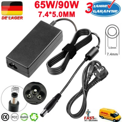 65W Laptop Netzteil Ladegerät für HP Pavilion Probook EliteBook Kabel 7,4*5,0mm - Bild 1 von 4