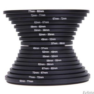 49mm Lens to 43 46 52 55 58 62 67 72 77 82  Filter Step Up Down Cam Adapter Ring