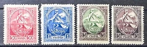 Latvia, Latvija, Sc 70-73; Mi 42A-45A MNH/** - Picture 1 of 2