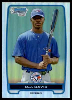 2012 Bowman Draft Picks & Prospects Chrome Refractors D.J. Davis Toronto Blue - Image 1 of 2
