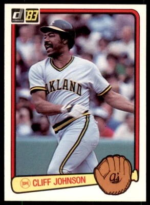 1983 Donruss Cliff Johnson . Oakland Athletics #601 - Image 1 of 2