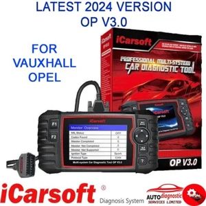 iCarsoft OP V3.0 -VAUXHALL OPEL Professional Diagnostic Scanner Tool-iCARSOFT UK - Picture 1 of 12