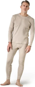 Completo Tuta Termica Uomo Cotone E Microfibra Di Spandex Coordinati Abbigliamen - Foto 1 di 12