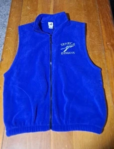 Seneca Indians Blue Fleece Vest Badger Sport - Picture 1 of 5