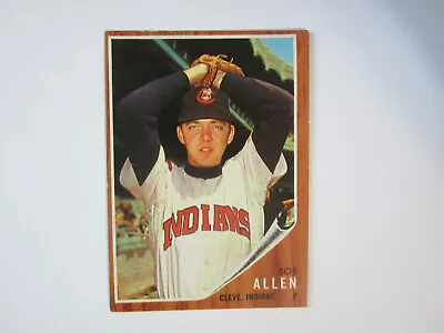 1962 Topps # 543 Bob Allen Card SP Cleveland Indians - Image 1 of 2