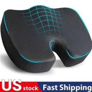 Cojín de espuma viscoelástica para aliviar el dolor de coxis para silla de oficina cojín para asiento de coche - Imagen 1 de 7